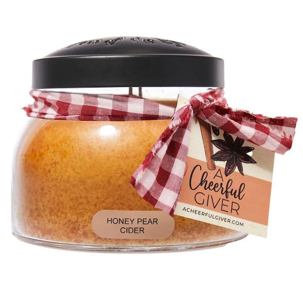 Keepers of the Light Gold Honey Pear Cider Two Wick 22-Ounce Mama Candle