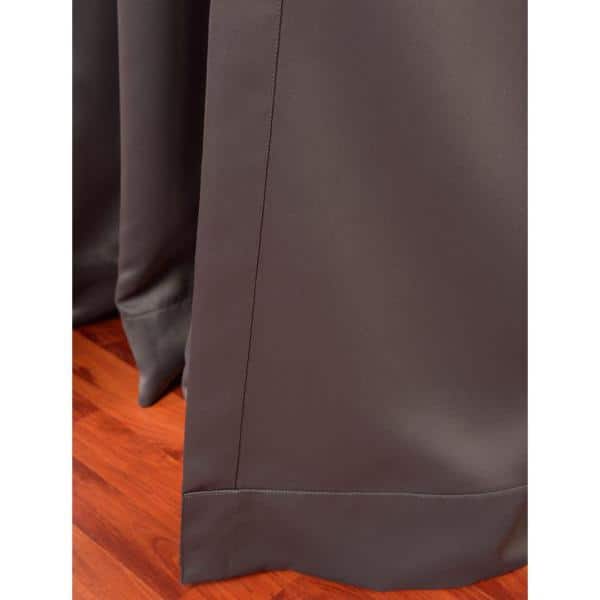 Anthracite Grey Doublewide Blackout Polyester Curtain Panel 100" x 108"