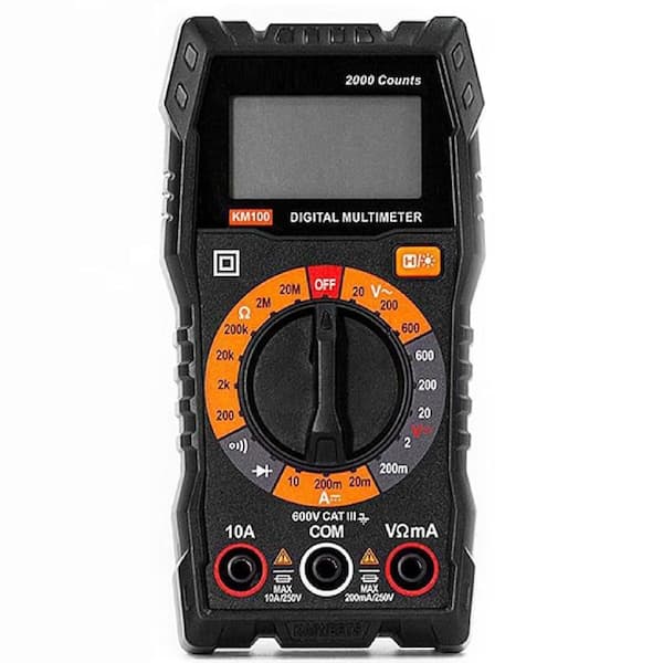 Lukyamzn Digital Multimeter with Case, AC/DC Voltmeter, Ohm Volt Amp Tester, Continuity and Diode Test