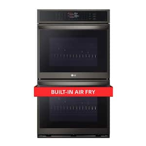 9.4 cu. ft. Smart Double Wall Oven with Fan Convection, Air Fry in PrintProof Black Stainless Steel