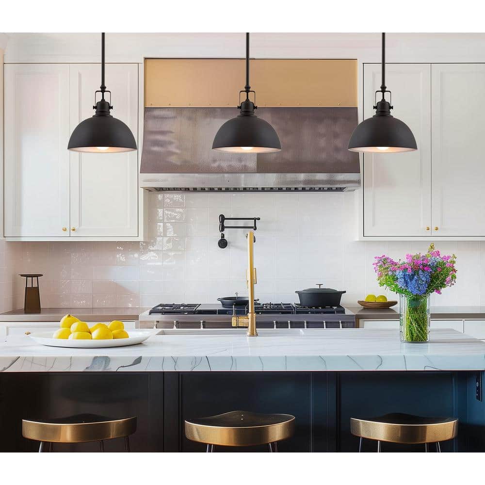 Belle 9" Adjustable Oil-Rubbed Bronze Industrial Pendant Light