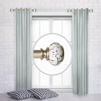 Classic Home Istanbul 4 ft. Single Curtain Rod in Historical Gold 8730 ...