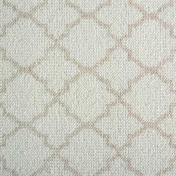 Natural Harmony 9 in. x 9 in. Pattern Carpet Sample - Verandah - Color Ivory/Dove