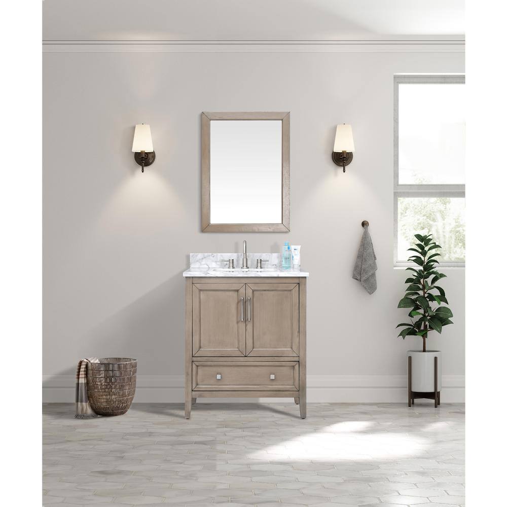 Everette 30'' Gray Oak Single Bathroom Vanity Base