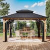 R*0様 BROOKLYN OUTDOOR COMPANY 300D 2way MeetLeisure 11 ft. x 13 ft. Outdoor Patio Wood Framed Gazebo with