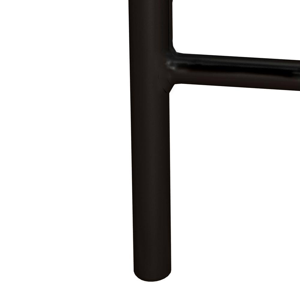 Satin Black Metal King Bed with Arched Spindle Headboard