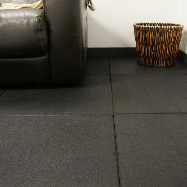 Ecore Athletic 23x 23 10% Gray Fleck Interlocking Rubber Tiles - Torque  Fitness
