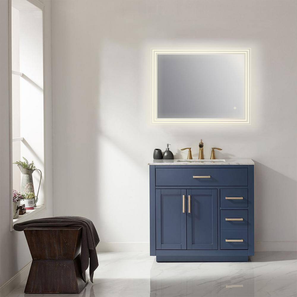 Livorno 36" Frameless LED Bathroom Vanity Mirror