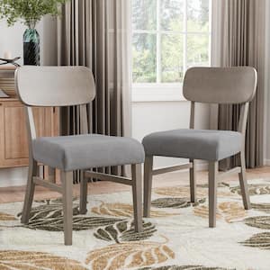 Livano Gray Fabric Cushioned Dining Chair (Set of 2)