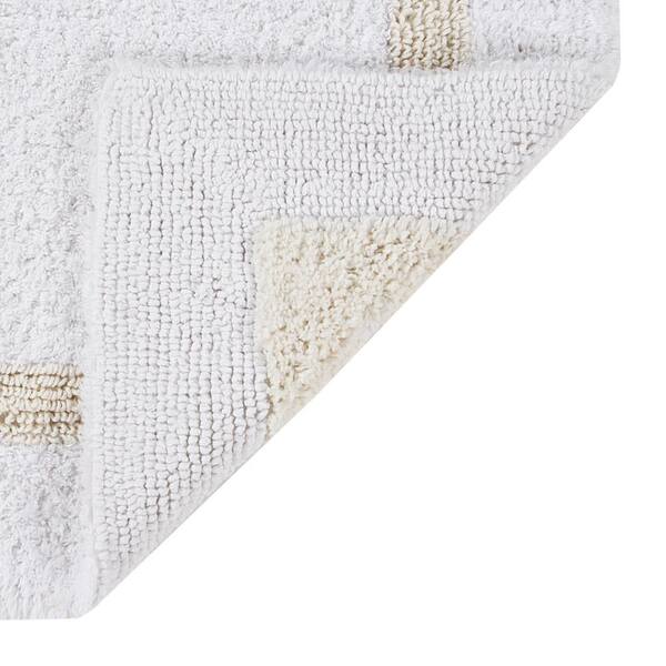 17x24 Hotel Collection Bath Rug Dark Gray/white - Better Trends : Target