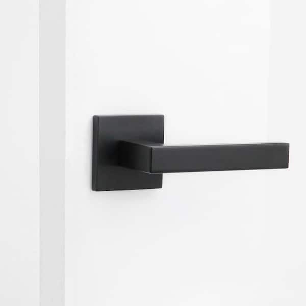 Allen Matte Black Double Dummy Modern Door Lever