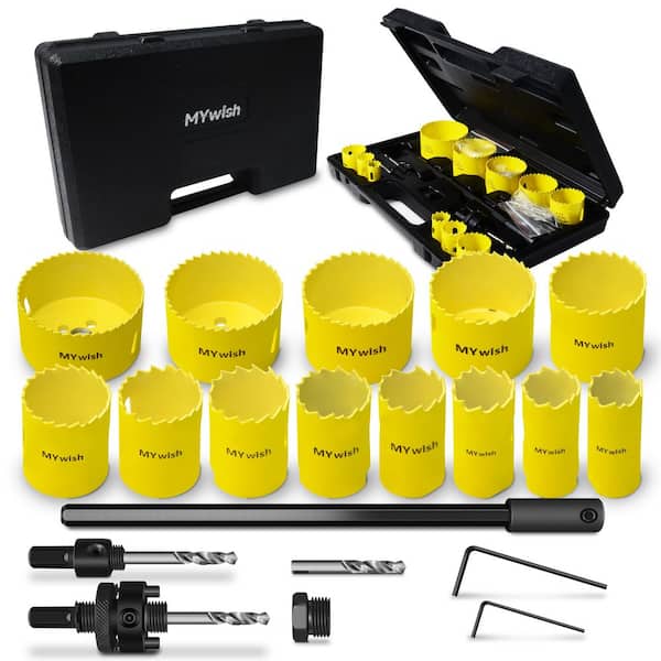 MYWISH M42 Bi-Metal Hole Saw Kit (20-Piece)