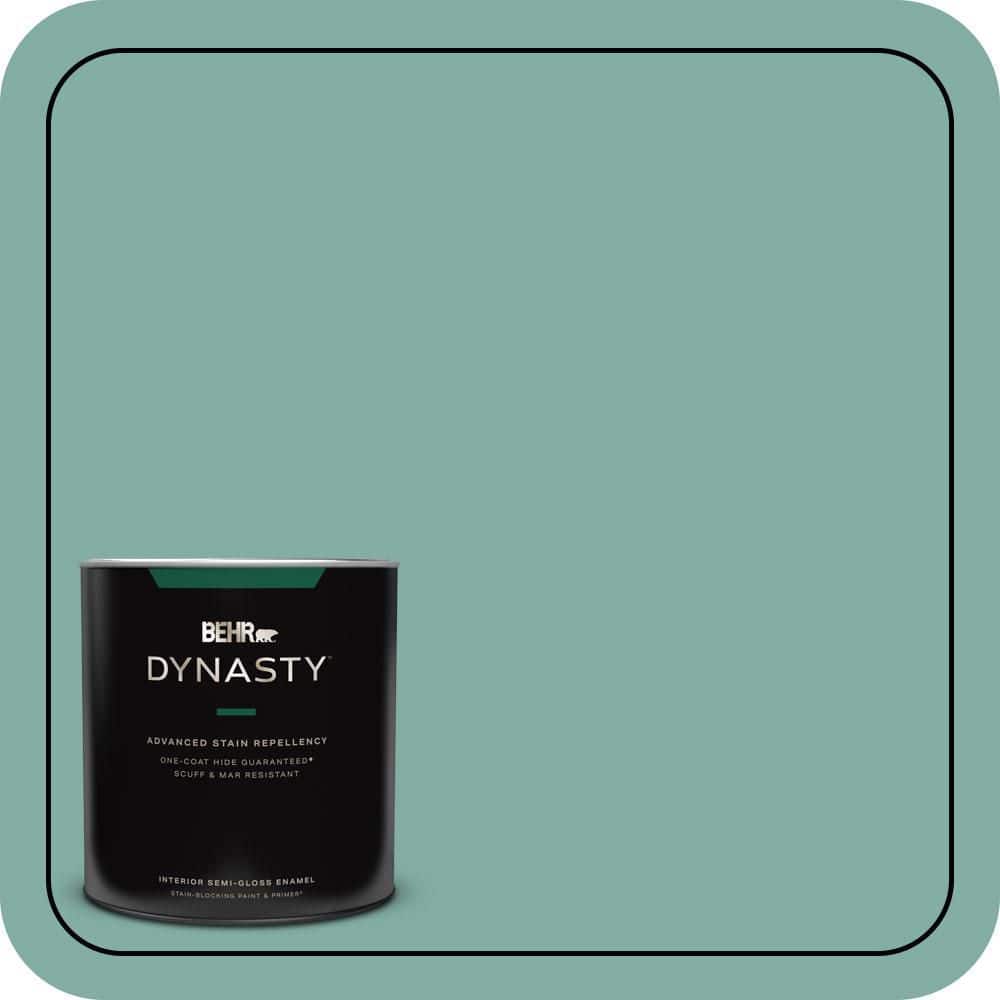 1 qt. #M440-4 Summer Dragonfly One-Coat Hide Semi-Gloss Enamel Interior Stain-Blocking Paint and Primer price history on PriceWatchPro