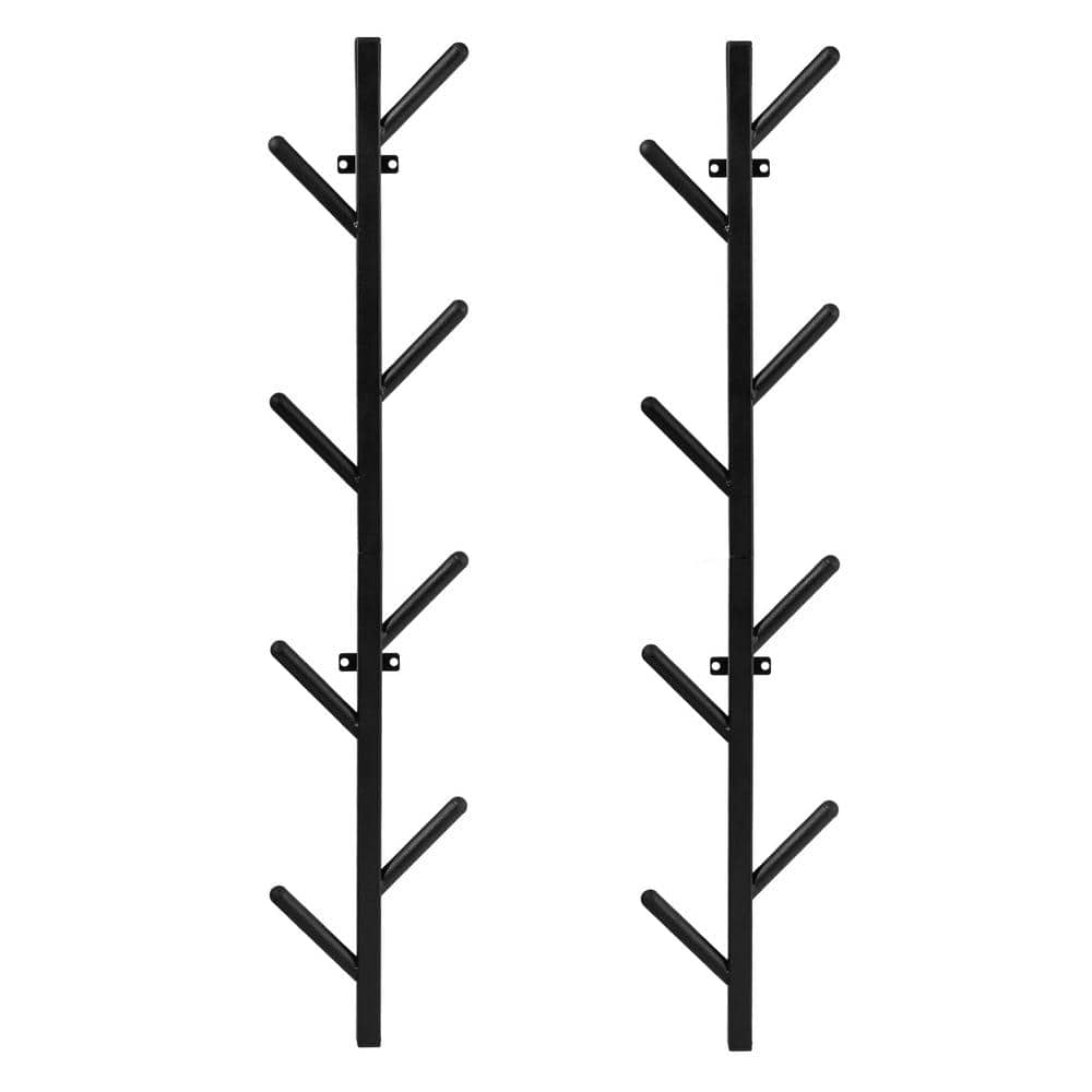 Coat Rack Wall Mount Set of 2 for Wall Entryway Stand Coat Tree Modern