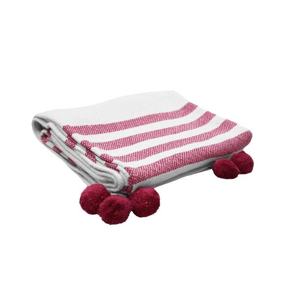 hot pink throw blanket