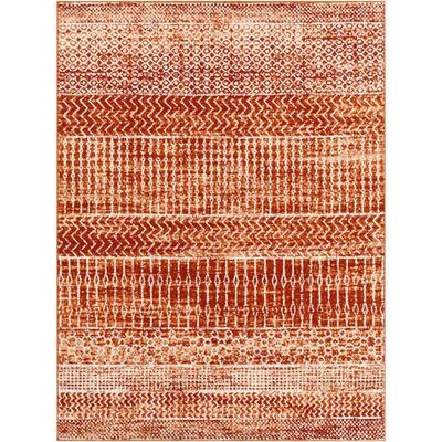 Artistic Weavers Cecelia Burnt Orange 5 ft. x 7 ft. Global Indoor Area Rug