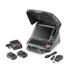 SeeSnake CS12x Digital Recording/Reporting 12 in. Monitor Kit for Sewer/Drain/Pipe Inspection (Monitor+2 Batt+1 Charger)