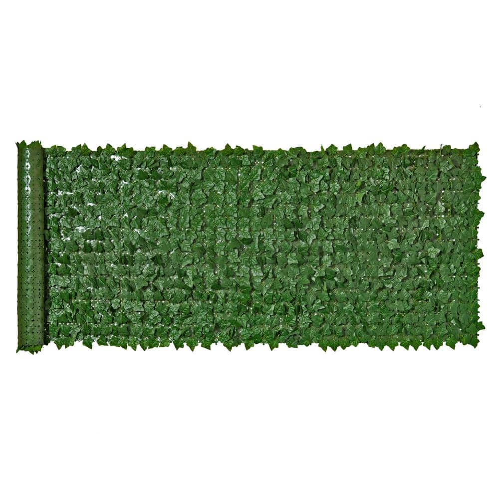 Green Artificial Ivy Leaves Privacy Fence Screen 138" x 39"