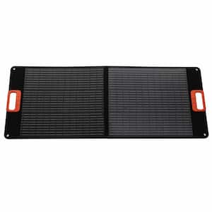 TX-206 100W Foldable Solar Panel 100W 0.14ft. Height with 2 Solar Panels Monocrystalline Silicone with High Transparency