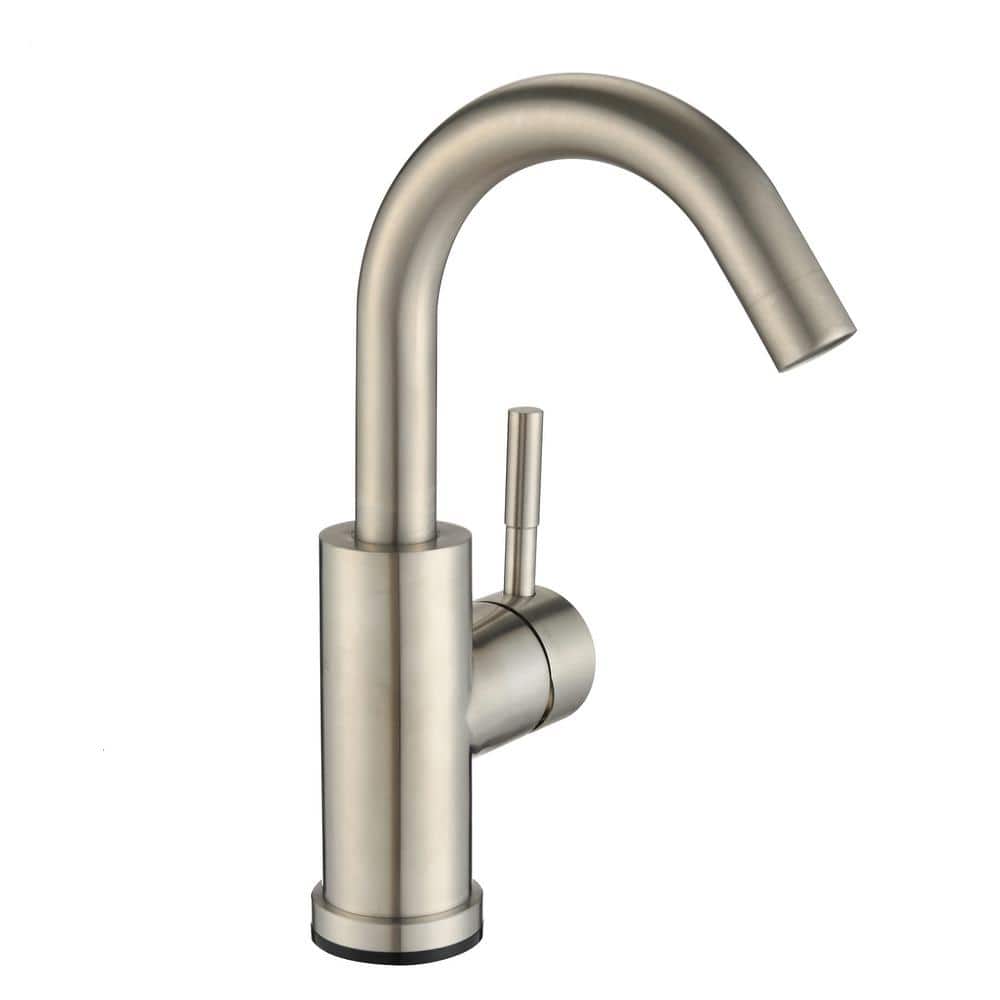 Single Handle Single Hole Deck Mount Touch Bathroom Faucet Stainless