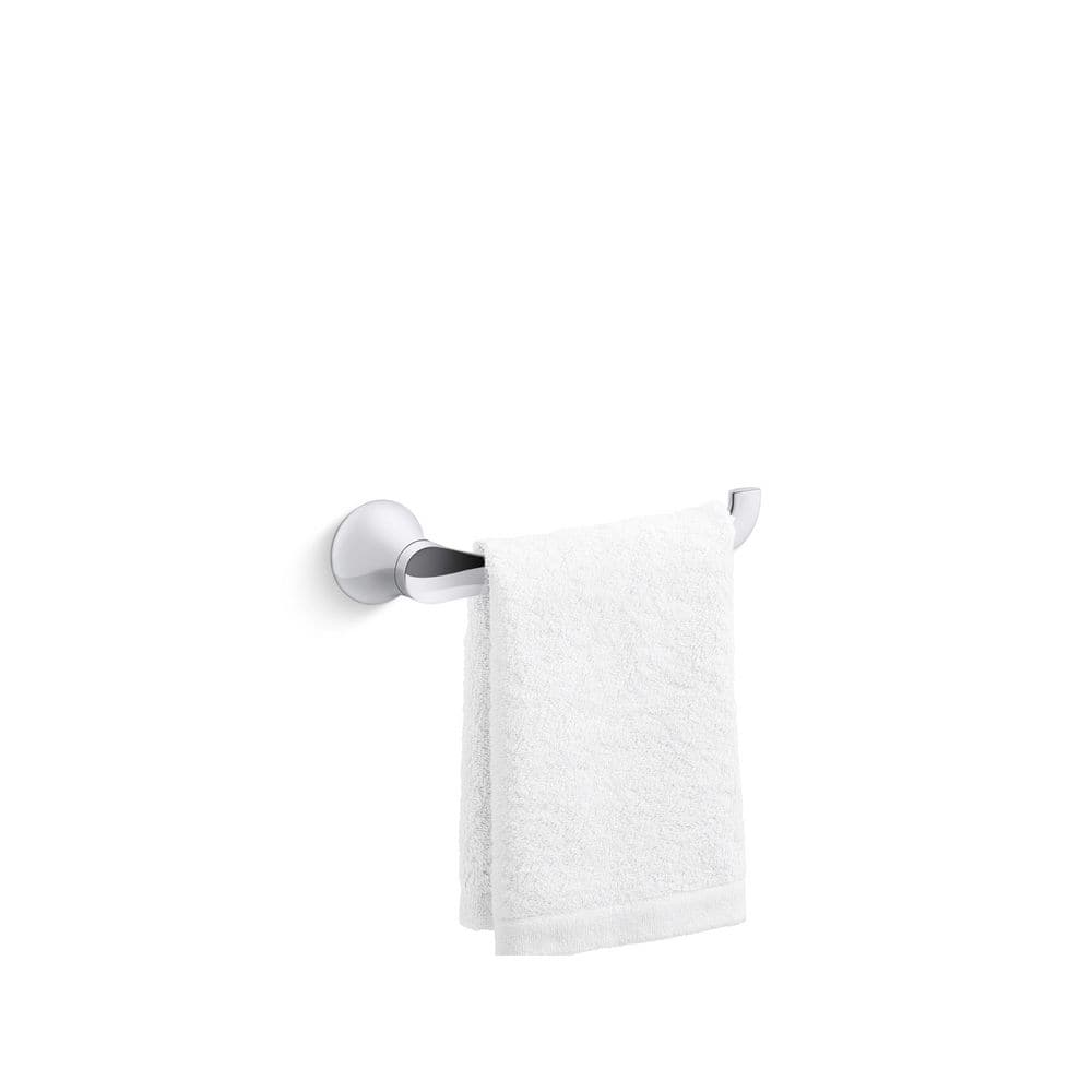 Polished Chrome Wall Mounted Towel Arm