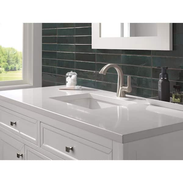 Lineax Single Handle Single Hole Bathroom Sink Faucet in Stainless