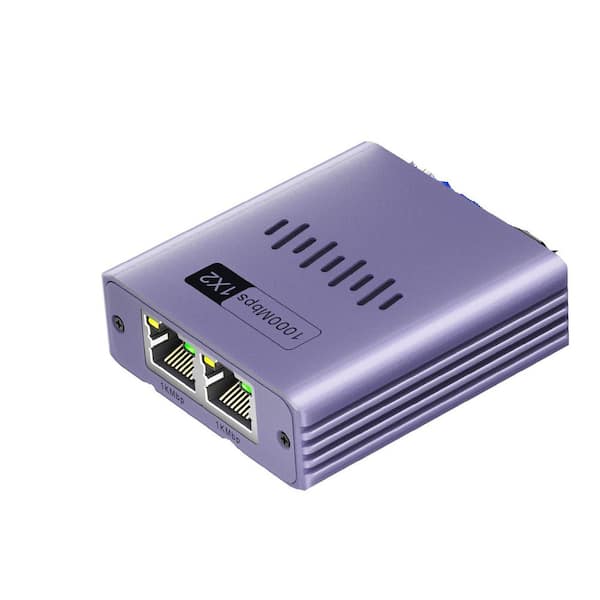 phyfalip High Speed RJ45 Port LAN Splitter for Cat 5/5e/6/7/8 Cable Ethernet Splitter 1 to 2 1000Mbps, Ethernet Router Switch