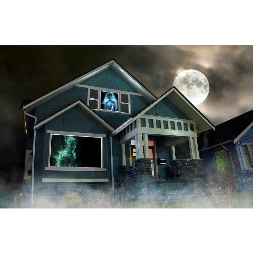 Gray Multicolor USB Halloween Projector with Holographic Screen