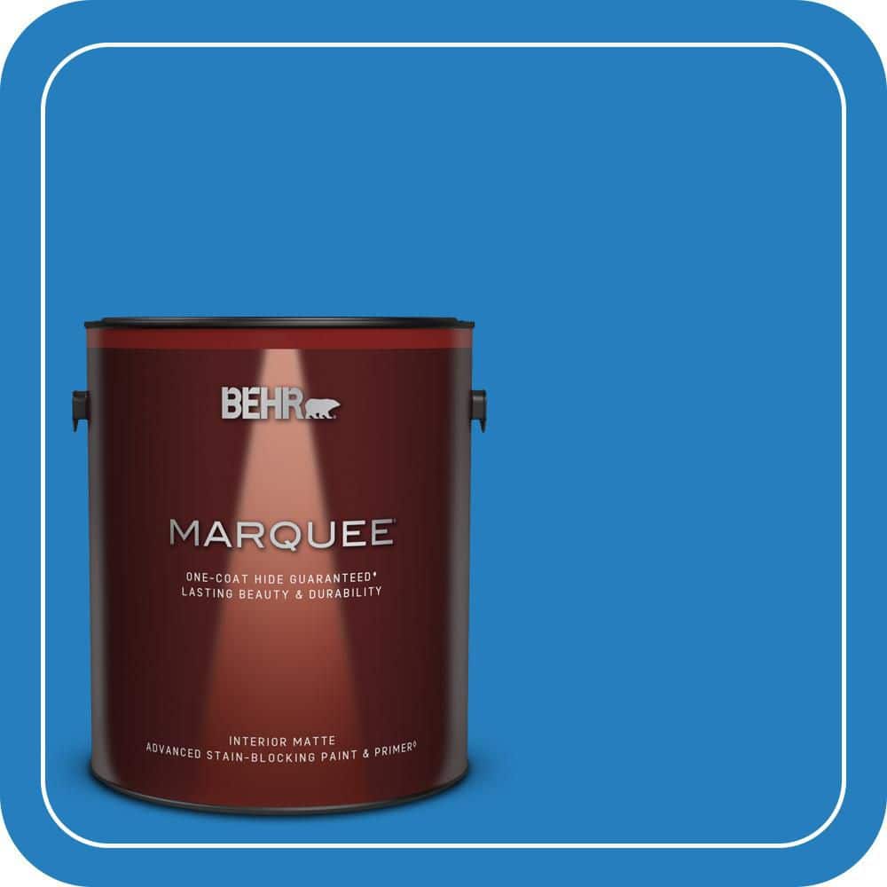 1 gal. #P510-6 Brilliant Blue Matte Interior Paint & Primer price history on PriceWatchPro