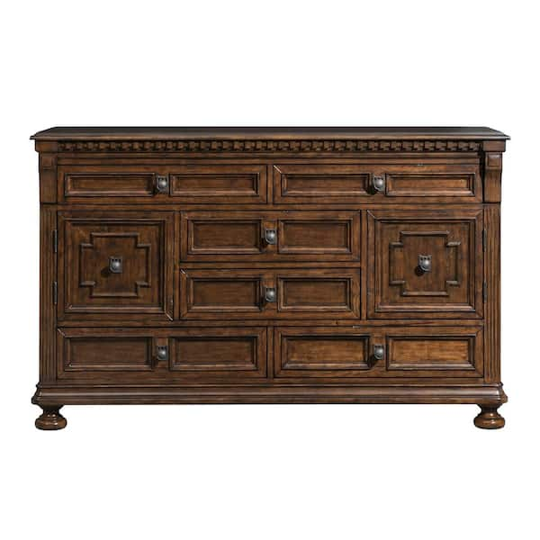 Henry 6-Drawer Walnut 18 in. Depth Dresser HX600DR - The Home Depot