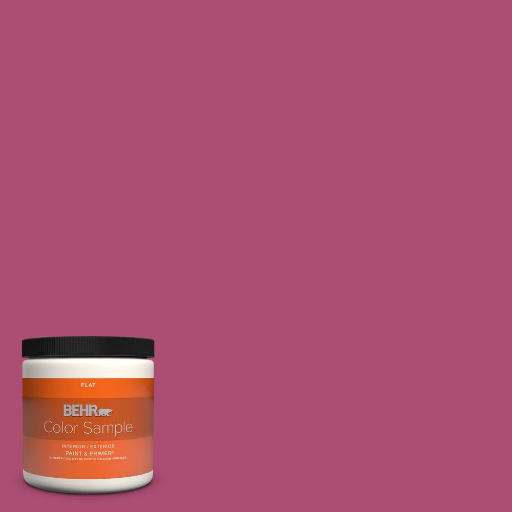 BEHR PREMIUM PLUS 8 oz. 100B7 Hot Pink Flat Interior