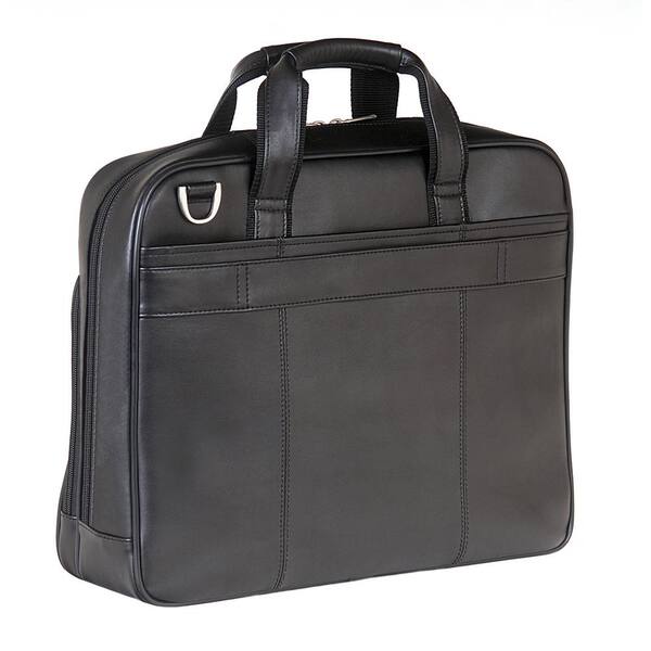 MANCINI Business Black Briefcase for 15.6 in. Laptop and Tablet