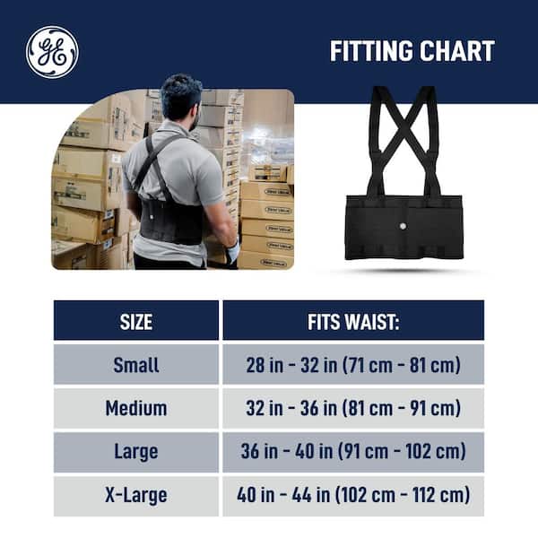 GE L Back Support Belt-GR540L GR540L - The Home Depot