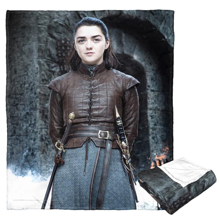 Wb Game of Thrones Arya Stark Silk Touch Multi-Colored Throw Blanket