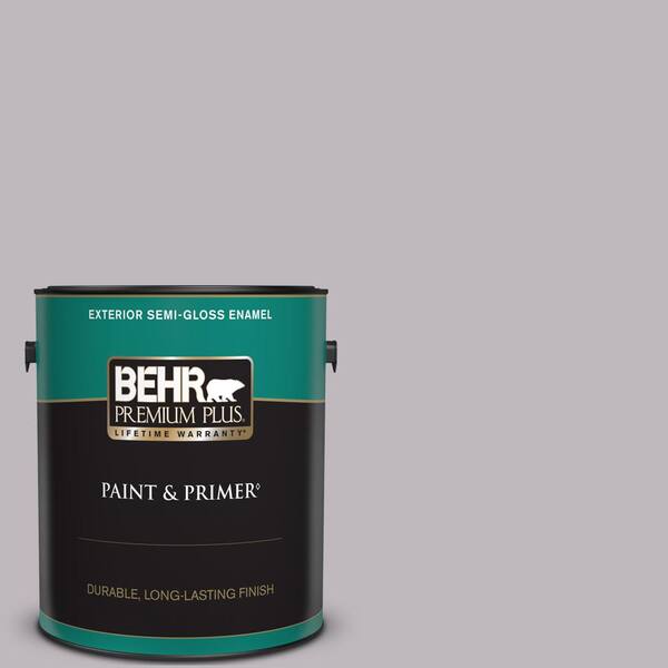 BEHR PREMIUM PLUS 1 gal. #N570-2 Standing Ovation Semi-Gloss Enamel Exterior Paint & Primer