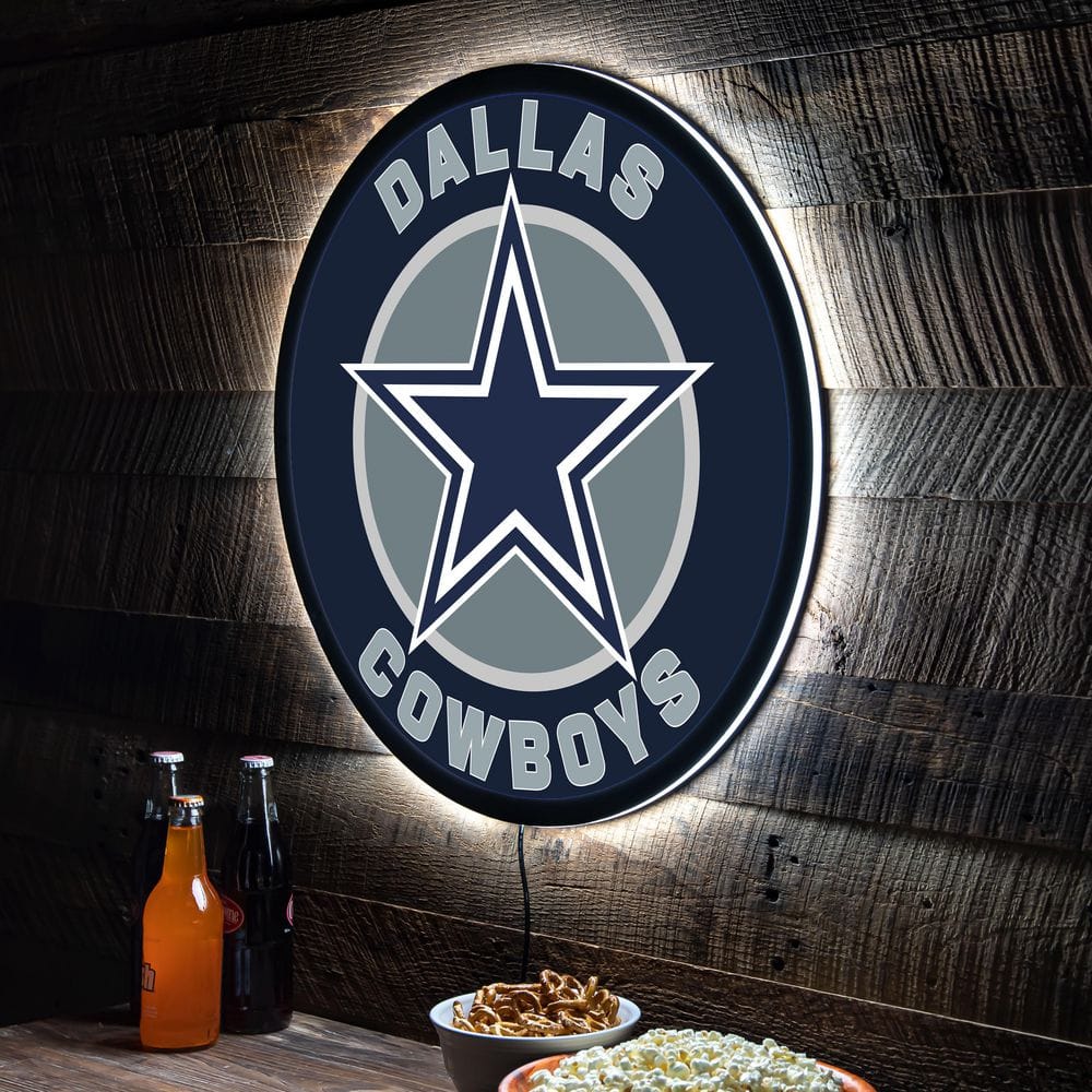 Evergreen Dallas Cowboys Round LED Wall Décor One-Size