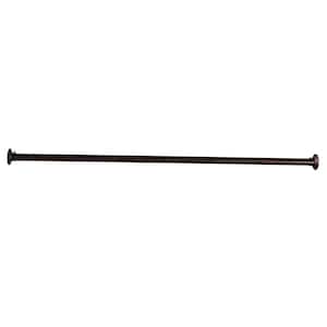 60 in. Straight Shower Rod in Oil Rubbed Bronze