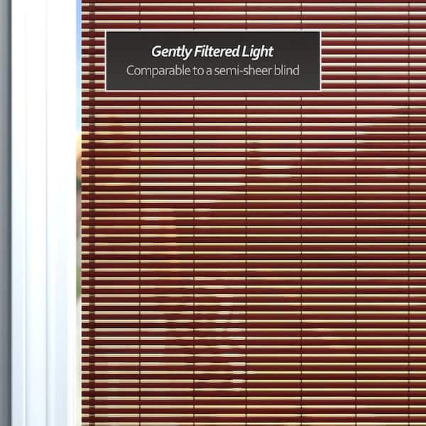 RED LANTERN Oriental Furniture Bamboo Cordless Window Shade
