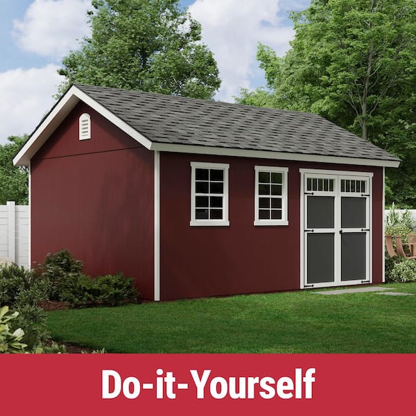 Do-it Yourself Scarsdale 12 ft. W x 16 ft. D Multi-purpose Wood Shed With Floor (192 sq. ft.)