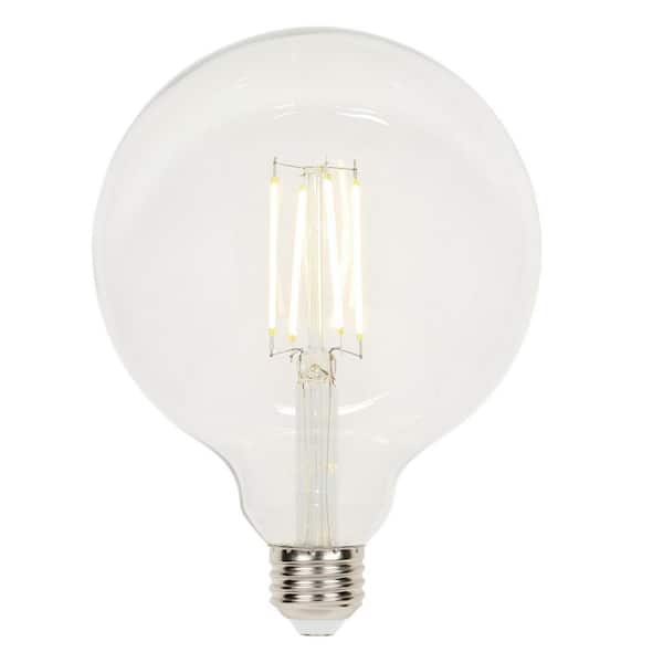Westinghouse 60-Watt Equivalent G40 Dimmable Clear Filament LED Light Bulb Soft White