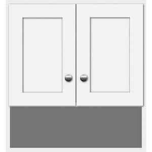 Shaker 24 in. W x 8.5 in. D x 26 in. H Simplicity Wall Cabinet/Toilet Topper/Over the John in Winterset