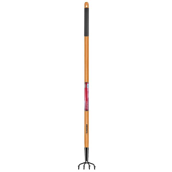 Husky 51 in. L Wood Handle 4-Tine Cultivator