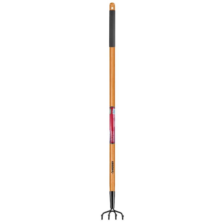 Husky 51 in. L Wood Handle 4-Tine Hand Cultivator