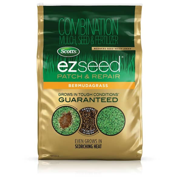 Scotts 20 lbs. EZ Seed Patch and Repair Bermudagrass Mulch, Grass Seed and Fertilizer Combination
