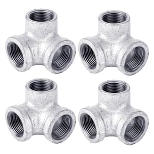 1 in. Galvanized Iron 90-Degree Side Outlet Elbow Fitting (4-Pack)