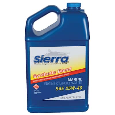 25W40 Synthetic Blend Engine Oil 5 Quarts