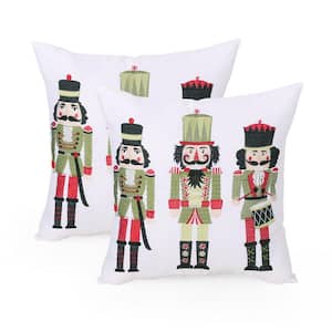 Cibola Nutcrackers Polyester 18 in. x 18 in. Christmas Throw Pillow (Set of 2)