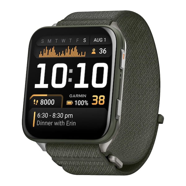 Garmin Venu X1 Fitness GPS Smartwatch in Moss, 1.6 in. x 0.3 in