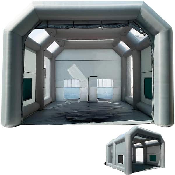 23 ft. x 20 ft. x 14.5 ft. Portable Professional Inflatable Paint Booth w/ Blowers and Air Filter System