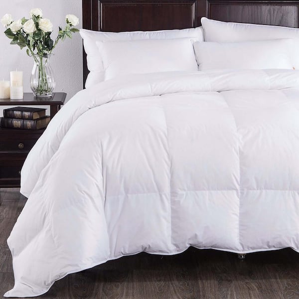 Puredown All Season Year Round Warmth White Twin Down Comforter PDDC15017T The Home Depot